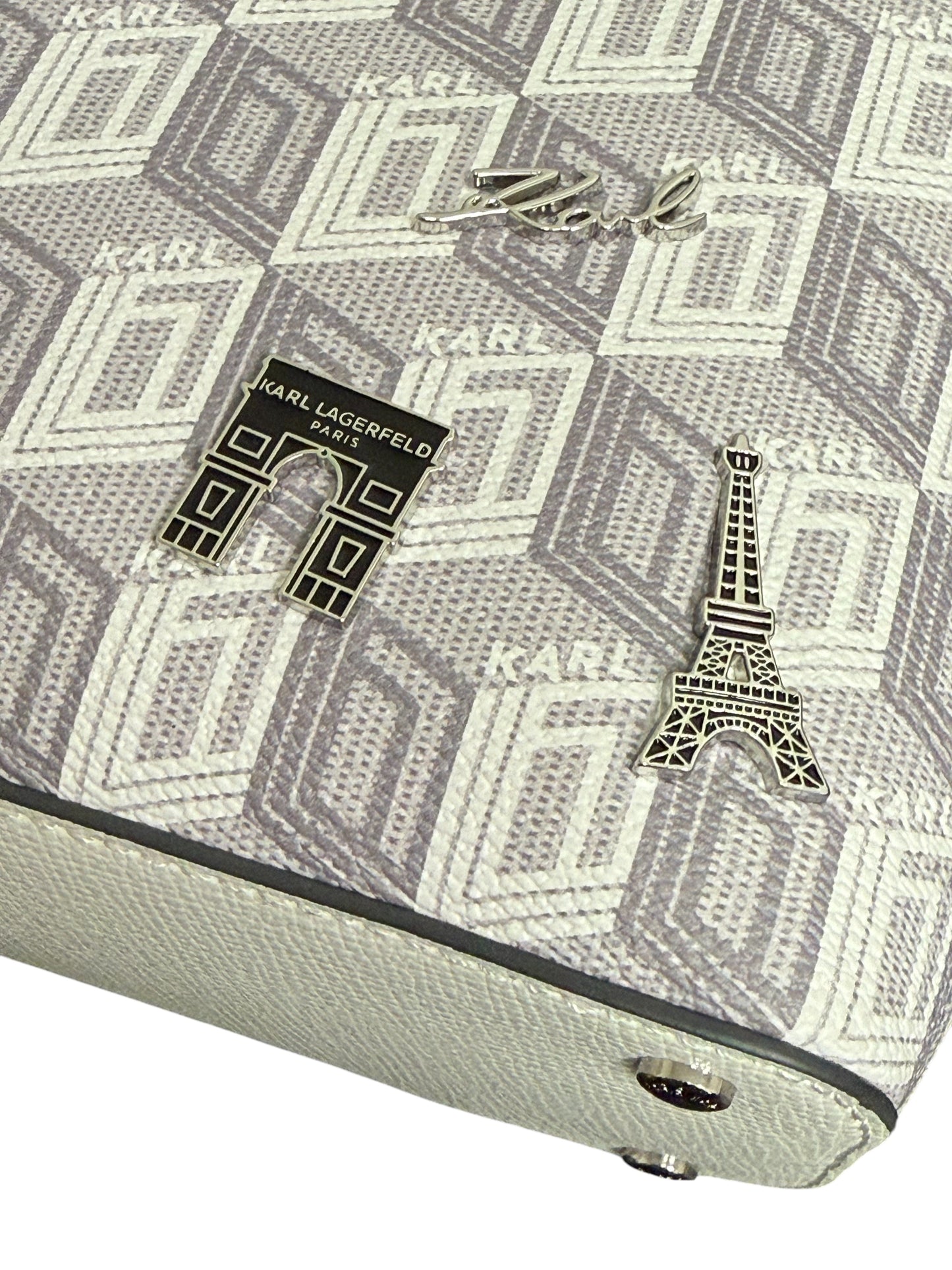 Karl Lagerfeld Paris Maybelle Graphic Satchel Crossbody Pouch