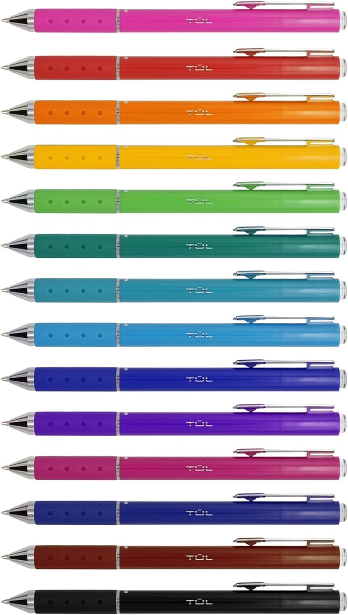 TUL GL Series Retractable Gel Pens, Medium Point, 0.7 mm, Assorted Barrel Colors