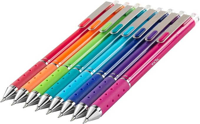 TUL GL Series Retractable Gel Pens, Medium Point, 0.7 mm, Assorted Barrel Colors