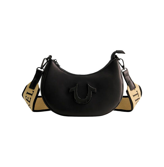 True Religion Women's Shoulder Bag Purse, Crescent Hobo