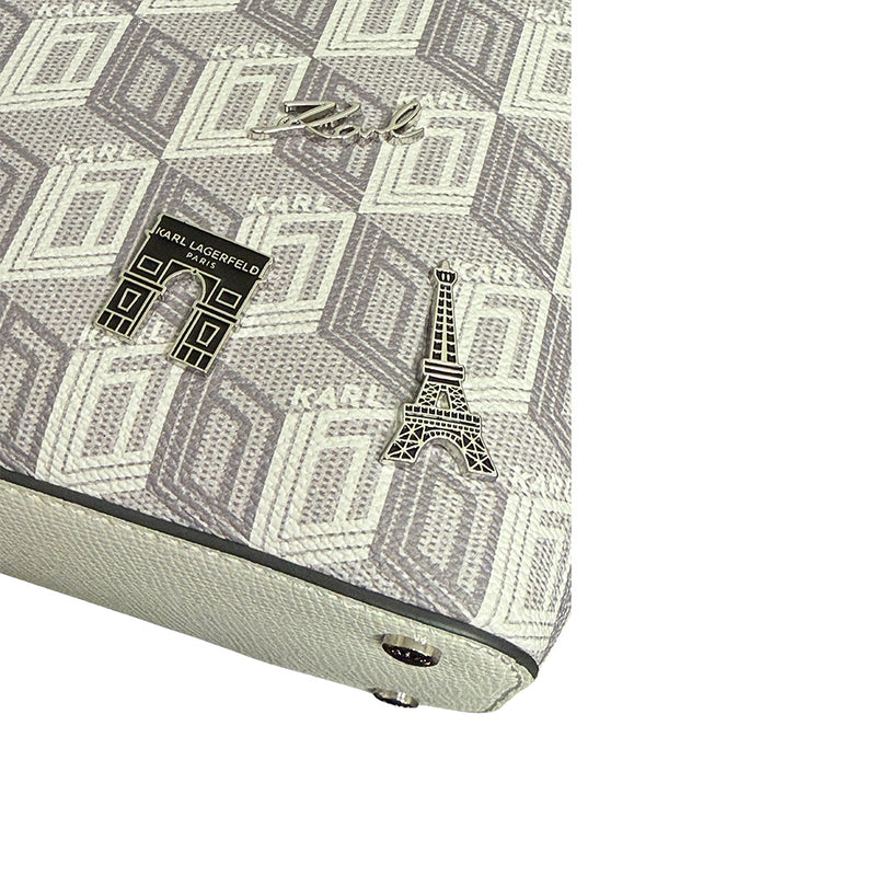 Load image into Gallery viewer, Karl Lagerfeld Paris Maybelle Graphic Satchel Crossbody Pouch
