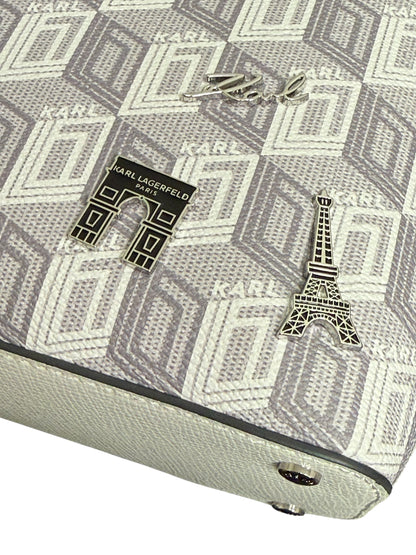 Karl Lagerfeld Paris Maybelle Graphic Satchel Crossbody Pouch