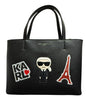 Karl Lagerfeld Paris Maybelle Tote, Black Patch