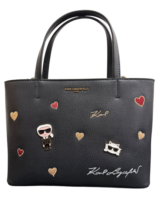 Karl Lagerfeld Paris Maybelle Satchel with Cate Pins