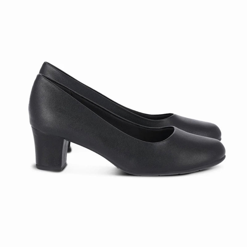 Load image into Gallery viewer, Piccadilly Laura Women's Heel Pumps - Flexible &amp; Anti-Slip - 100% Vegan - Black
