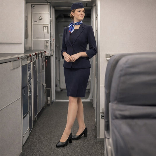 Piccadilly Laura Women's Heel Pumps - Flexible & Anti-Slip - 100% Vegan - Black