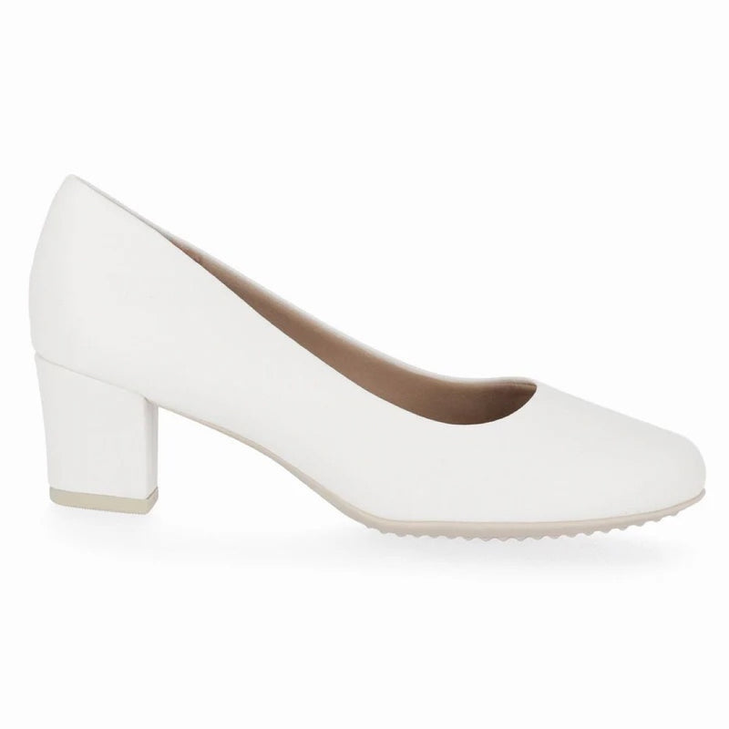 Load image into Gallery viewer, Piccadilly Laura Women's Heel Pumps - Flexible &amp; Anti-Slip - 100% Vegan - White

