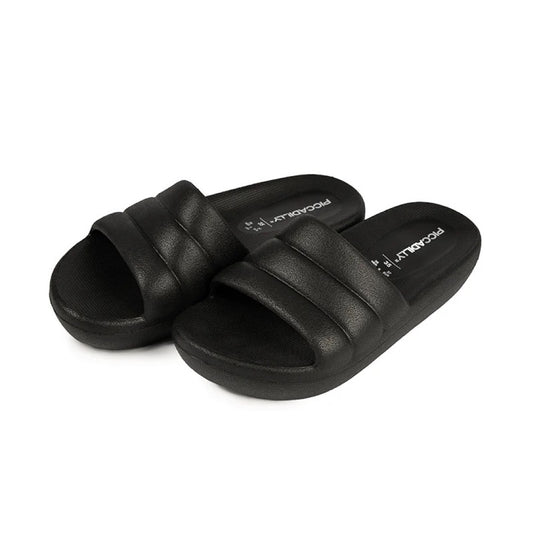 Piccadilly Marshmallow Women's Clog - Flexible & Anti-Slip - 100% Vegan - Black