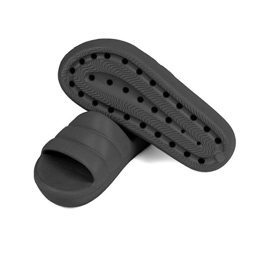 Piccadilly Marshmallow Women's Clog - Flexible & Anti-Slip - 100% Vegan - Black