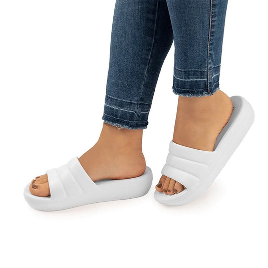 Piccadilly Marshmallow Women's Clog - Flexible & Anti-Slip - 100% Vegan - White