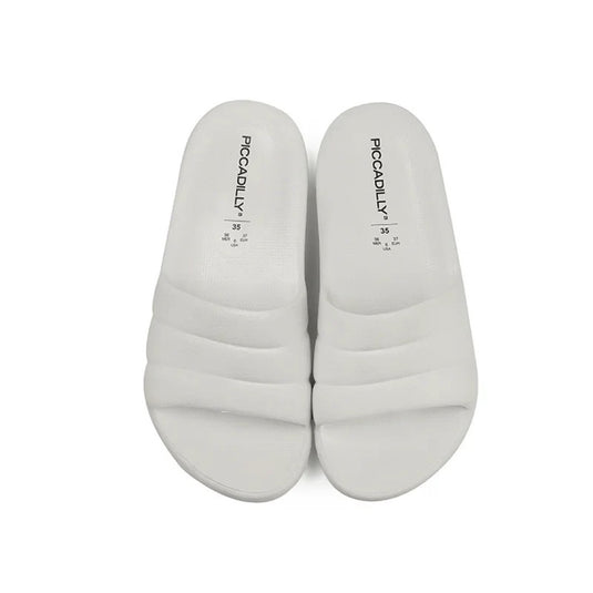 Piccadilly Marshmallow Women's Clog - Flexible & Anti-Slip - 100% Vegan - White