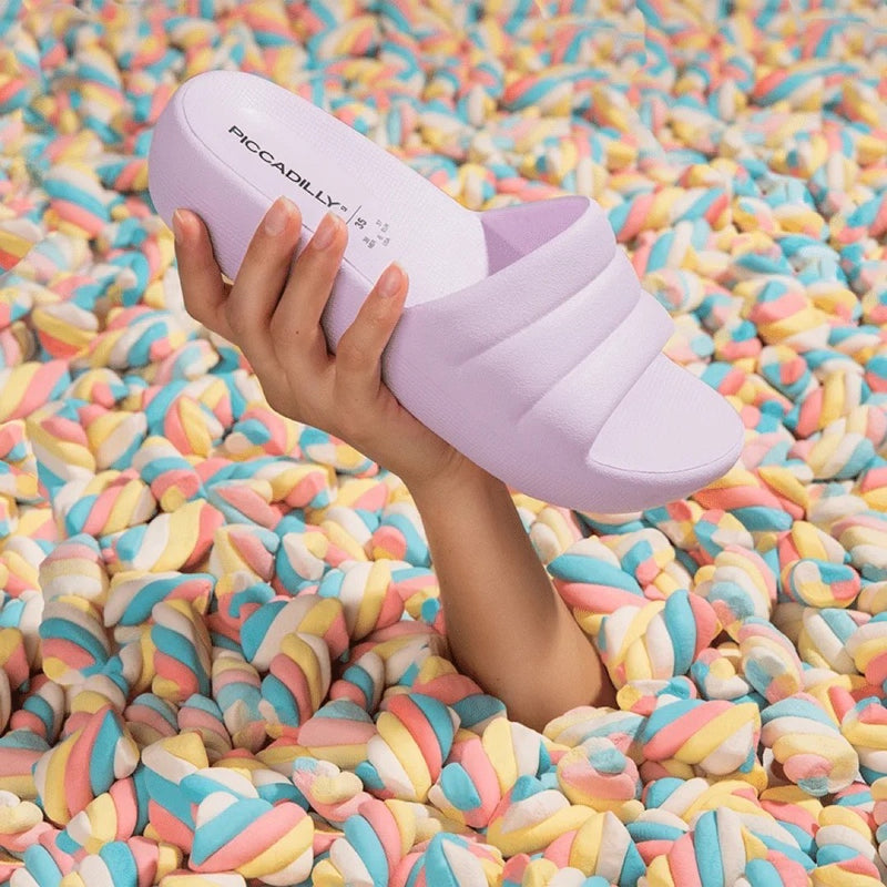 Load image into Gallery viewer, Piccadilly Marshmallow Women's Clog - Flexible &amp; Anti-Slip - 100% Vegan - Lilac
