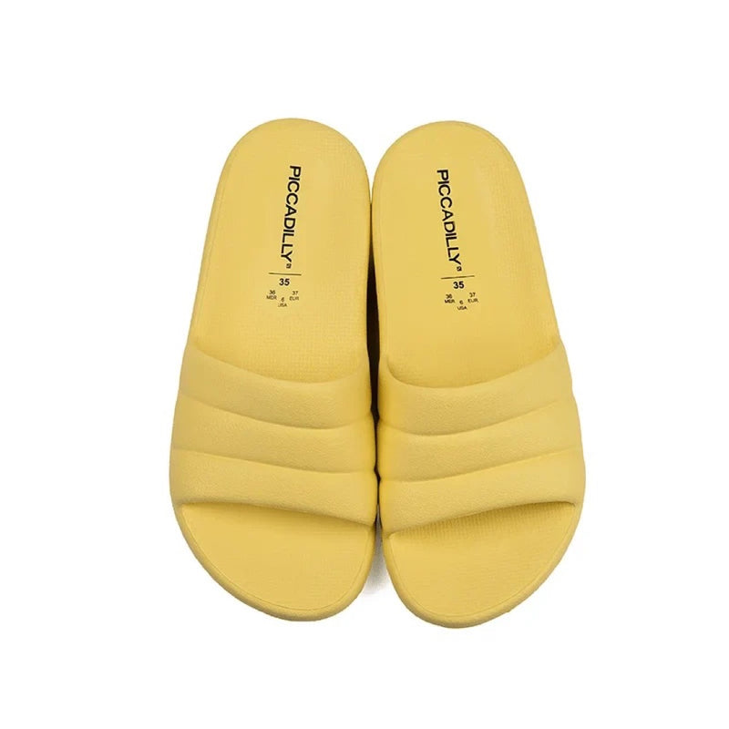 Load image into Gallery viewer, Piccadilly Marshmallow Women's Clog - Flexible &amp; Anti-Slip - 100% Vegan - Yellow
