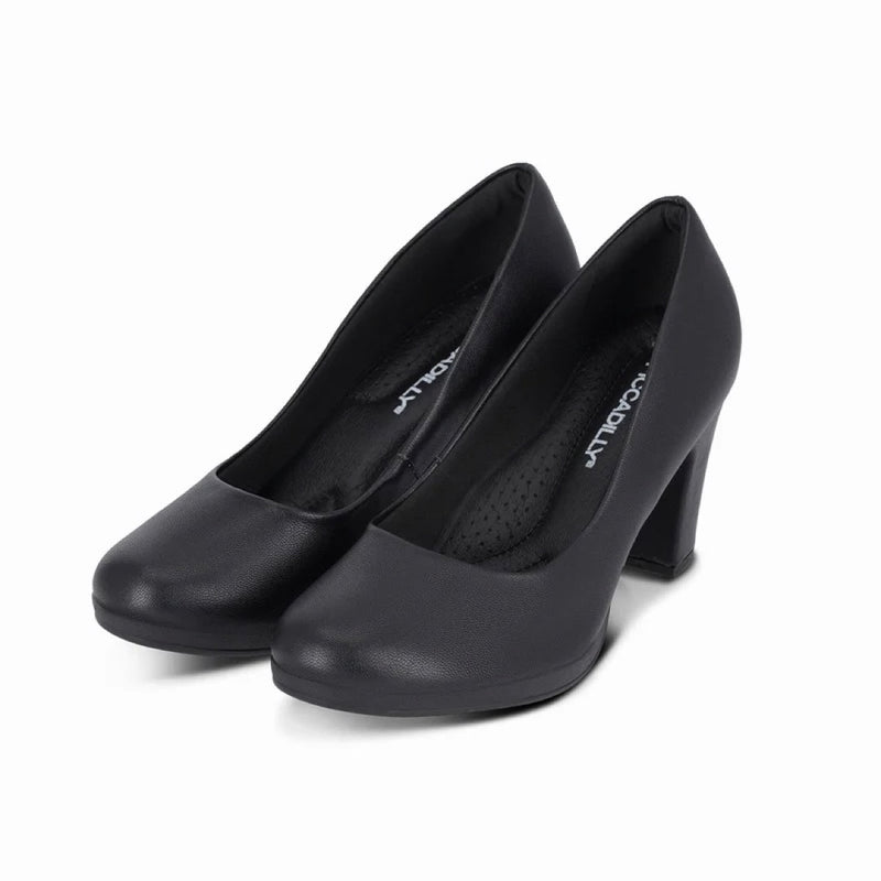 Load image into Gallery viewer, Piccadilly Deise Women's High Heel Pumps - Flexible &amp; Anti-Slip - 100% Vegan - Black

