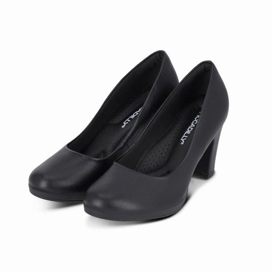 Piccadilly Deise Women's High Heel Pumps - Flexible & Anti-Slip - 100% Vegan - Black