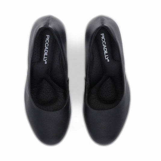 Piccadilly Deise Women's High Heel Pumps - Flexible & Anti-Slip - 100% Vegan - Black