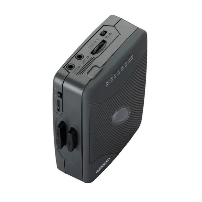 Load image into Gallery viewer, Jensen SCR-75-HP Classic Personal Cassette Player with AM FM Radio, Black
