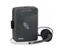 Jensen SCR-75-HP Classic Personal Cassette Player with AM FM Radio, Black