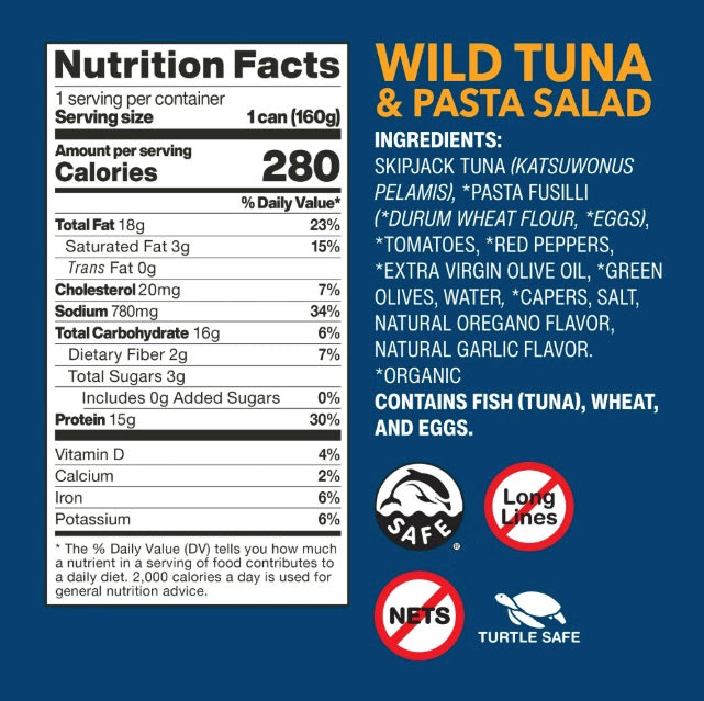 Wild Planet Wild Tuna Pasta Salad with Veggies