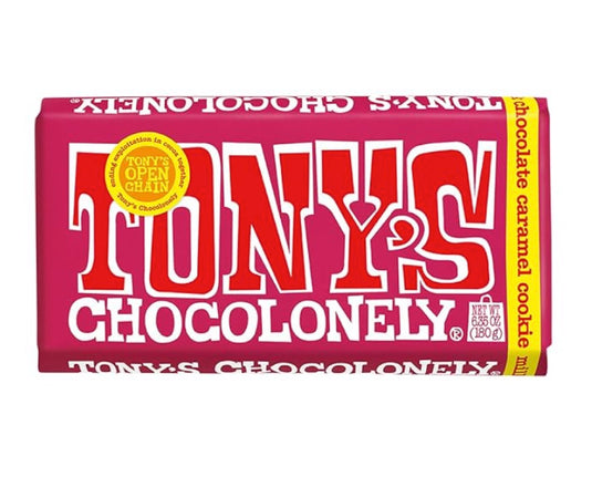 Tony's Chocolonely Milk Chocolate Caramel Cookie  Bar, 6.35 oz