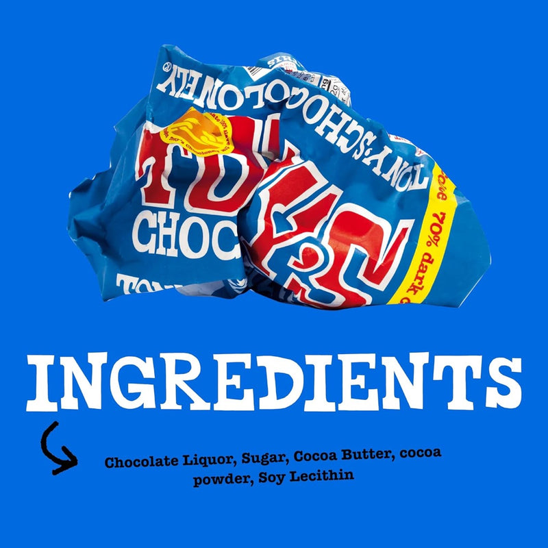 Load image into Gallery viewer, Tony's Chocolonely 70% Dark Chocolate Bar, 6.35 oz
