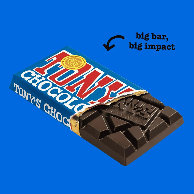 Load image into Gallery viewer, Tony's Chocolonely 70% Dark Chocolate Bar, 6.35 oz
