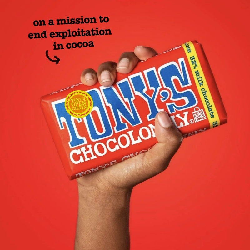 Load image into Gallery viewer, Tony's Chocolonely 32% Milk Chocolate Bar, 6.35 oz
