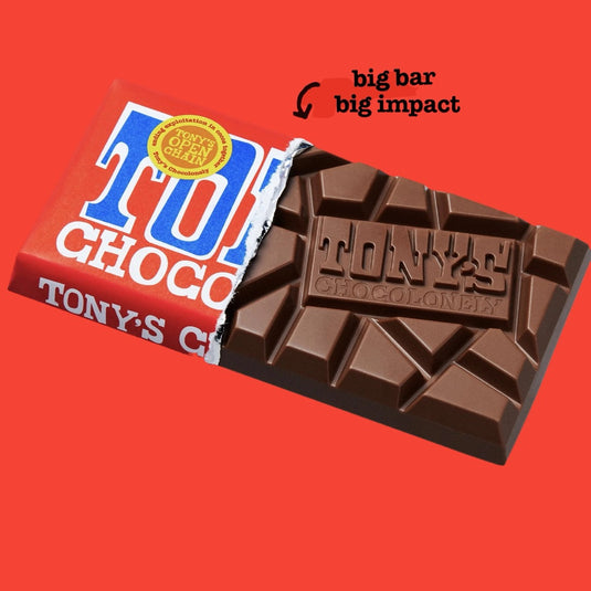 Tony's Chocolonely 32% Milk Chocolate Bar, 6.35 oz