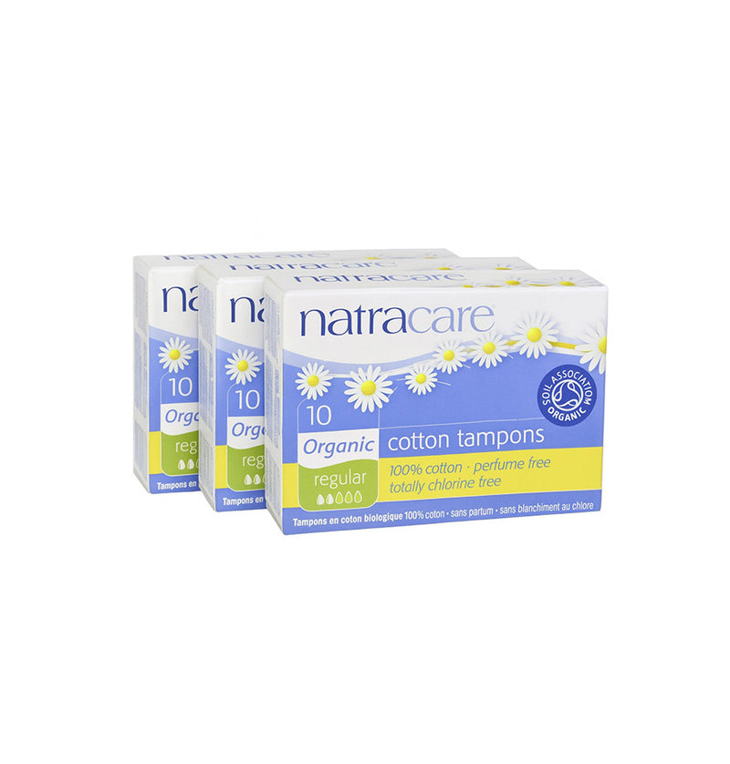 Load image into Gallery viewer, Natracare Organic Cotton Tampons, Regular
