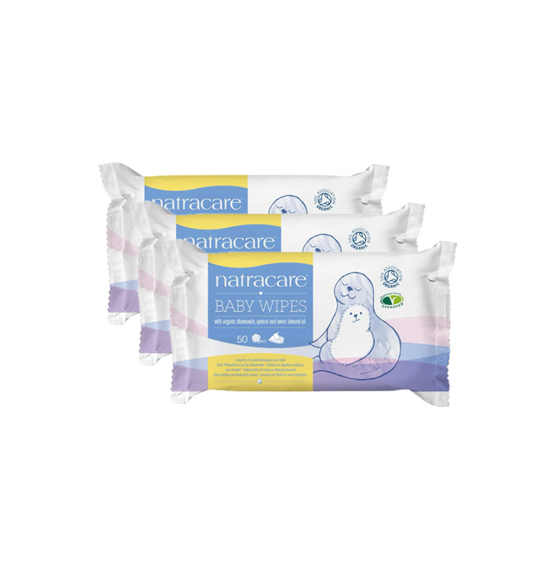 Load image into Gallery viewer, Natracare Organic Cotton Baby Wipes
