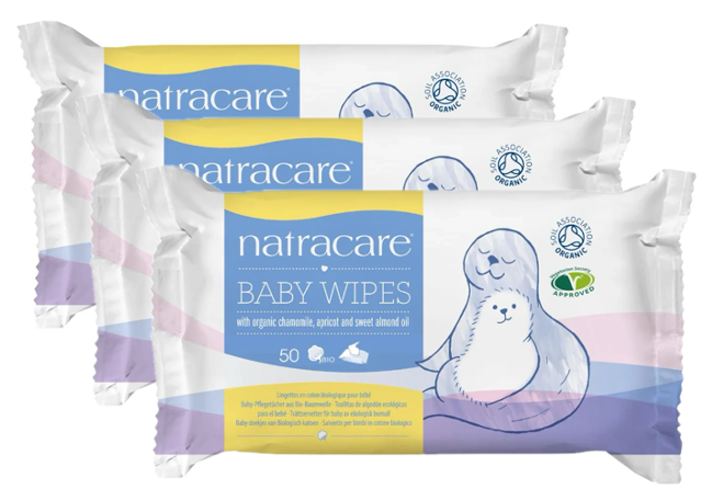 Natracare Organic Cotton Baby Wipes