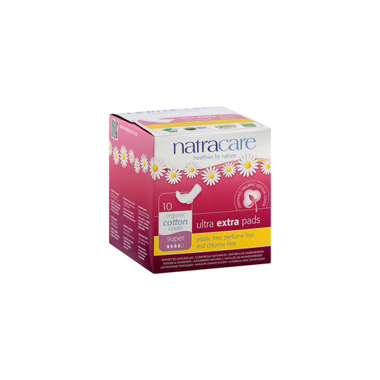 Natracare Ultra Extra Pads with Wings - Super