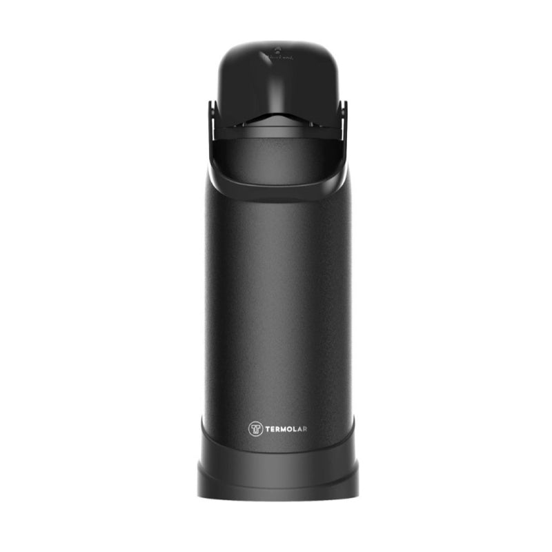 Load image into Gallery viewer, Termolar R-Evolution Stainless Steel Thermo Bottle, Pump Dispenser, 64.2 fl oz, Black
