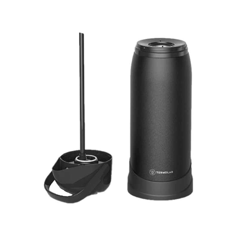 Load image into Gallery viewer, Termolar R-Evolution Stainless Steel Thermo Bottle, Pump Dispenser, 64.2 fl oz, Black
