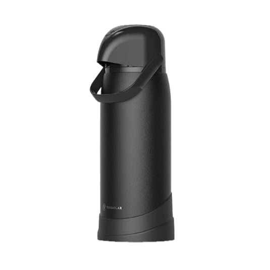 Termolar R-Evolution Stainless Steel Thermo Bottle, Pump Dispenser, 64.2 fl oz, Black