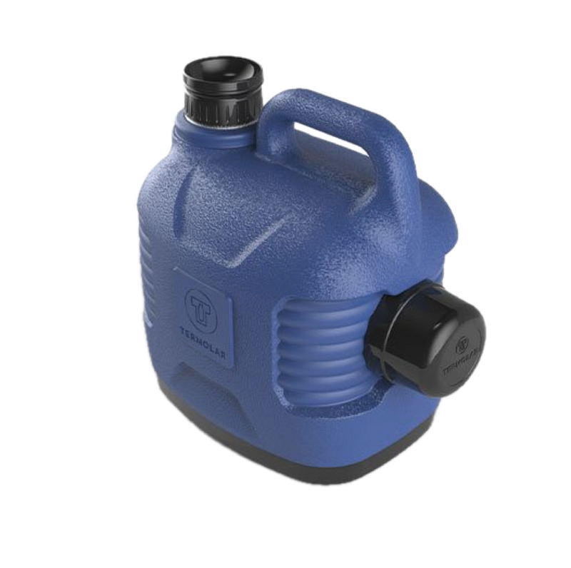 Load image into Gallery viewer, Termolar 1.3-Gallon Insulated Hot &amp; Cold Beverage Jug with Pouring Stopper and Cup Lid, Blue
