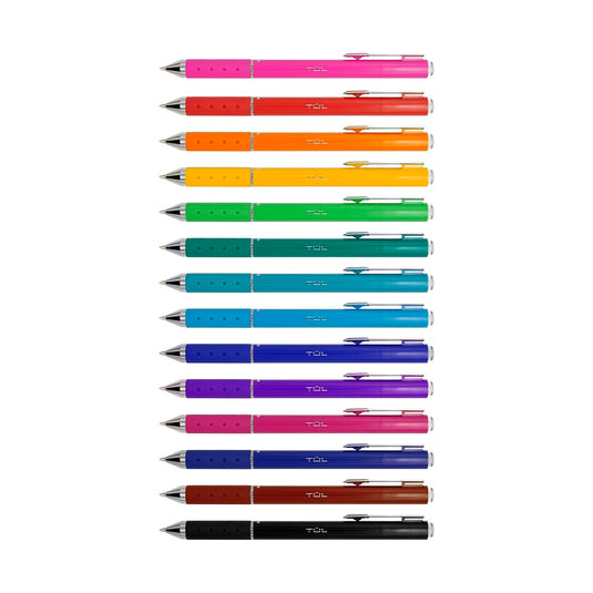 TUL GL Series Retractable Gel Pens, Medium Point, 0.7 mm, Assorted Barrel Colors