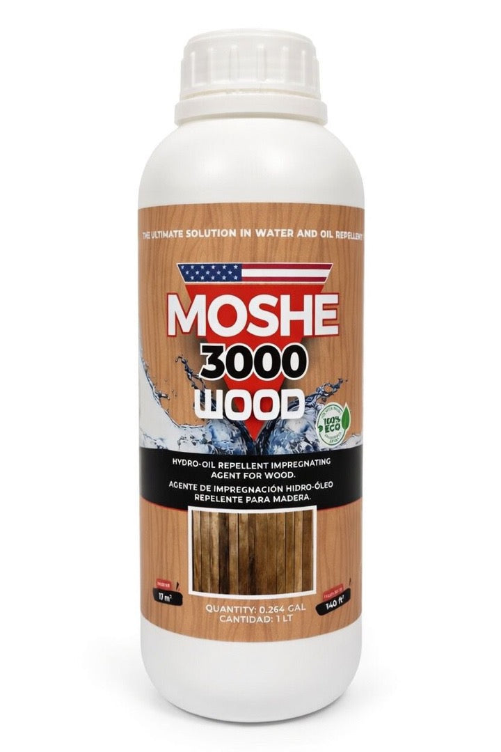 Load image into Gallery viewer, Moshe 3000 Wood - Water Repellent for Wooden Surfaces - 0.26 gal
