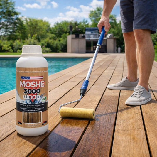 Moshe 3000 Wood - Water Repellent for Wooden Surfaces - 0.26 gal
