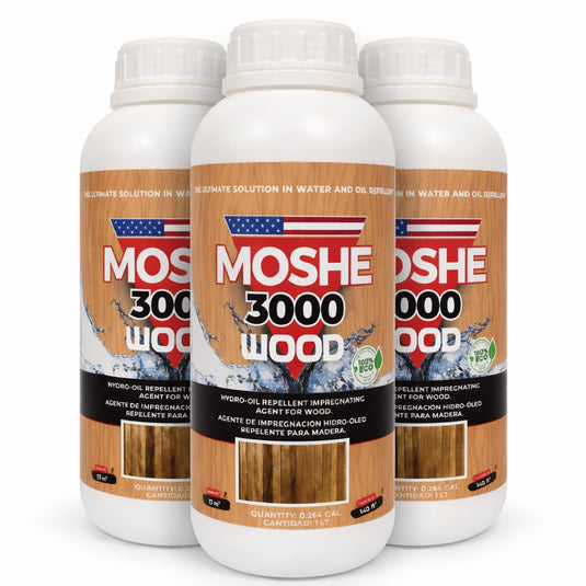 Moshe 3000 Wood - Water Repellent for Wooden Surfaces - 0.26 gal