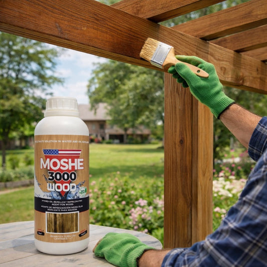 Moshe 3000 Wood - Water Repellent for Wooden Surfaces - 0.26 gal