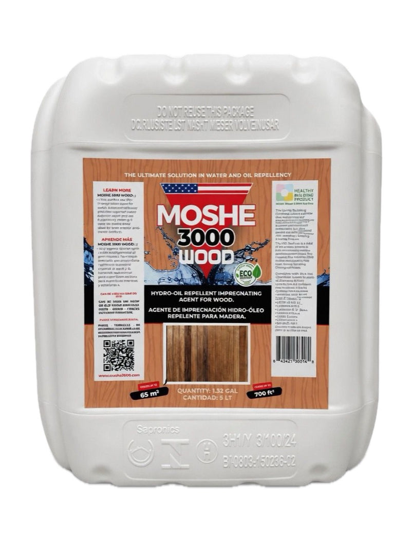 Load image into Gallery viewer, Moshe 3000 Wood - Water Repellent for Wooden Surfaces - 1.32 gal
