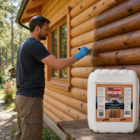 Moshe 3000 Wood - Water Repellent for Wooden Surfaces - 1.32 gal