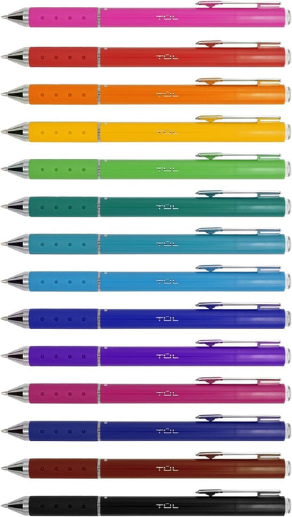 TUL GL Series Retractable Gel Pens, Medium Point, 0.7 mm, Assorted Barrel Colors